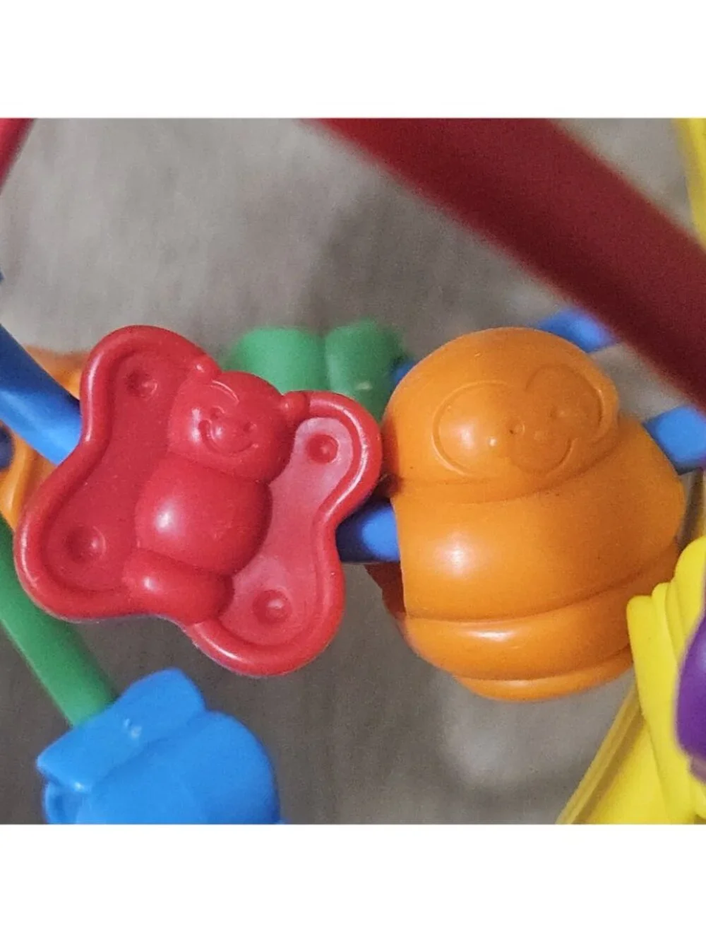 Vintage Fischer Price 1995 Fun To Discover Developmental Colorful Bead Ball Maze